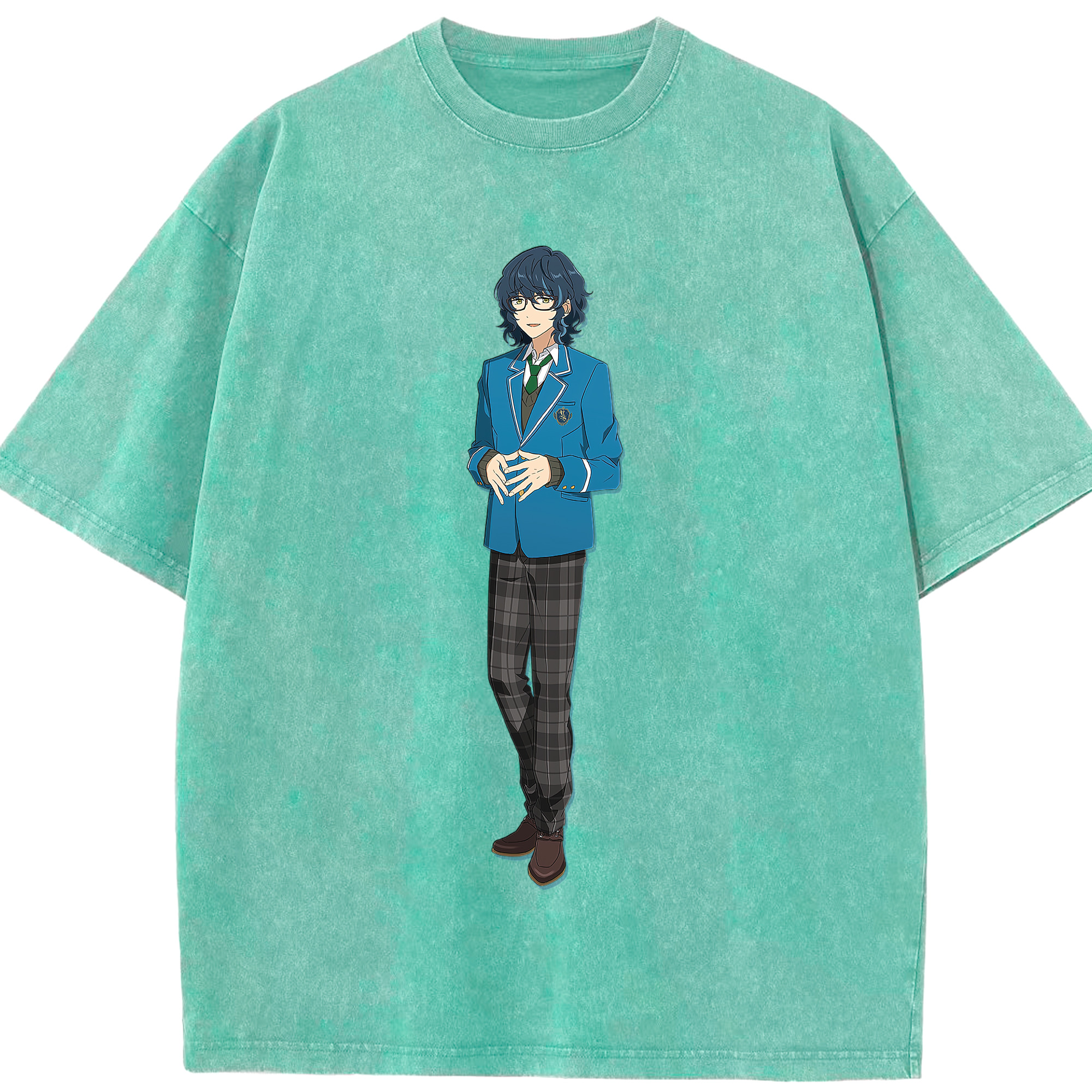 （画像用） あんさんぶるスターズ! Ensemble Stars 綿100% ヴィンテージ風 半袖Tシャツ（フロントプリント）